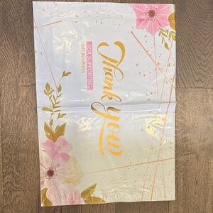 20 count Floral Thank You Poly Mailers 14.5x19”